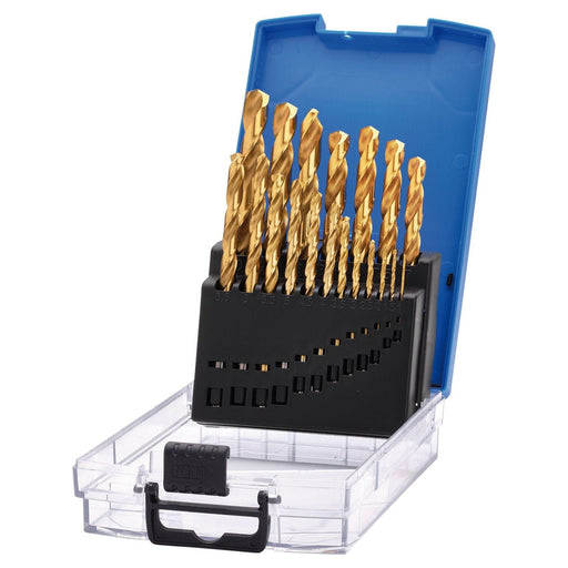 Draper HSS Titanium Nitride Coated Drill Bit Set (19 Piece) Draper - Town Tools