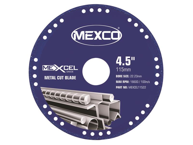 MEXCO - XCEL Grade Metal Cut Diamond Blade 115 x 22mm