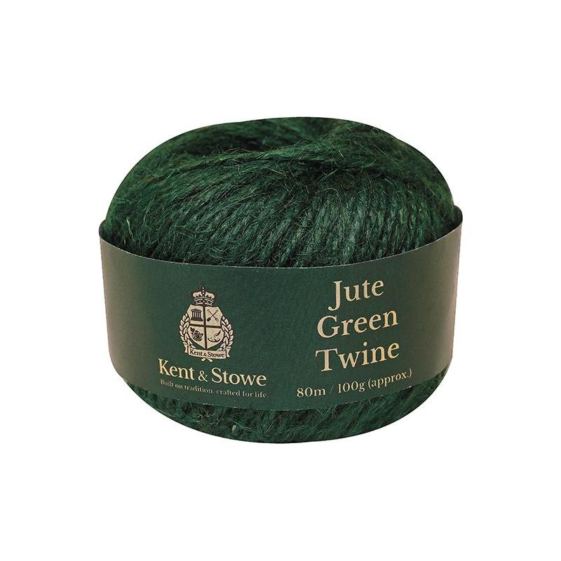 Kent & Stowe Jute Twine Green 80m (100g) Kent & Stowe - RockBottom Northampton
