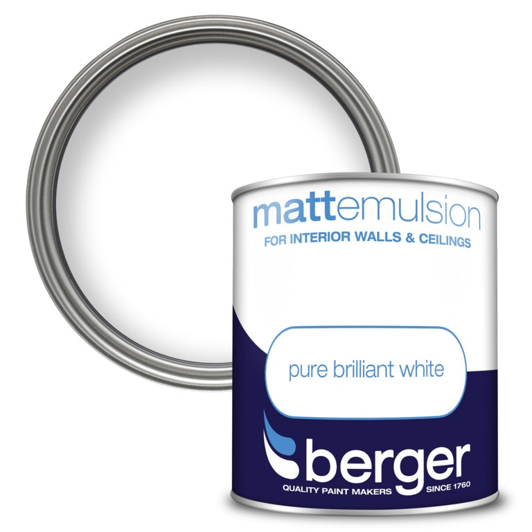Berger Vinyl Matt 1L Pure Brilliant White