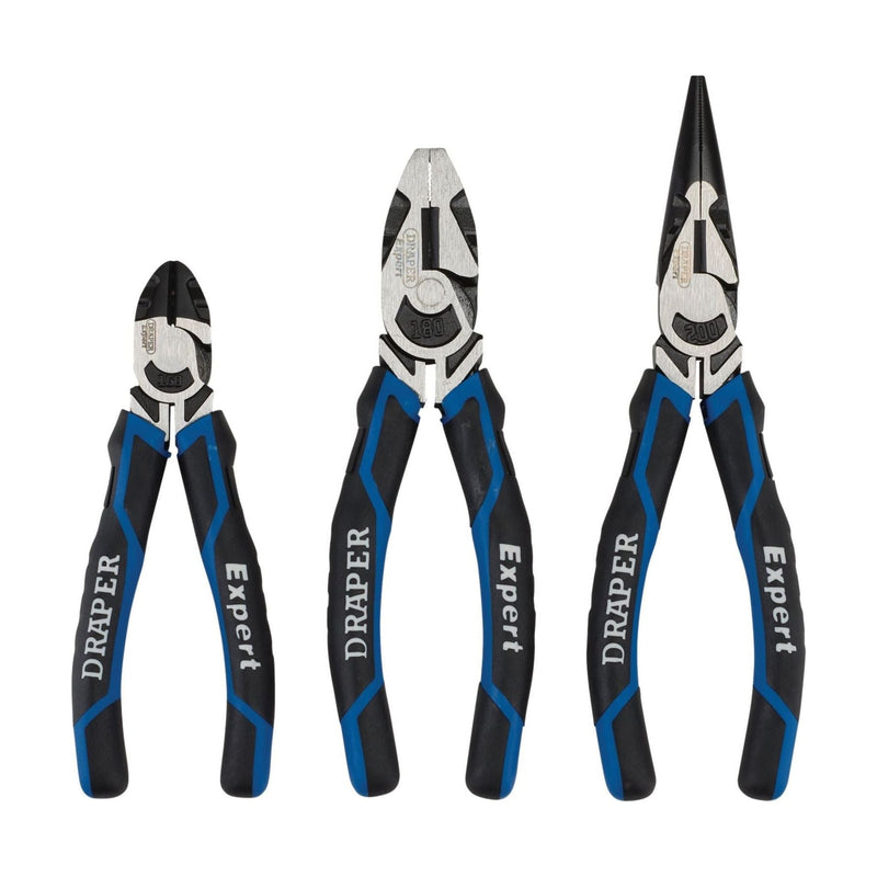 Draper High Leverage Plier Set, Blue (3 Piece) 28033 Draper - Town Tools 