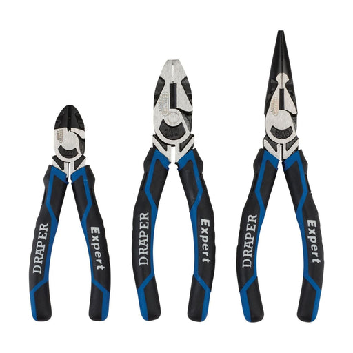 Draper High Leverage Plier Set, Blue (3 Piece) 28033 Draper - Town Tools 