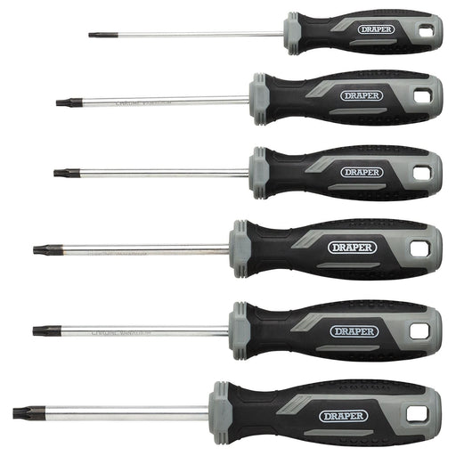 Draper Draper TX-STAR Soft Grip Screwdriver Set (6 Piece) Draper - Town Tools