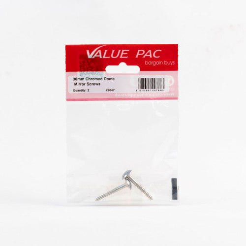 38mm x 8 CP Dome Mirror Screws