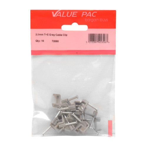 2.5mm T+E Grey Cable Clip