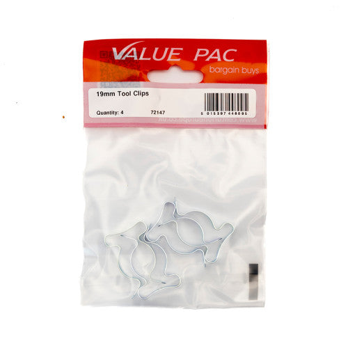19mm ZP Tool Clips 4pk