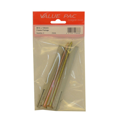 M10 x 135mm Screw In Frame Fixings