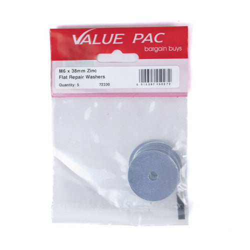 M6 x 38mm ZP Flat Repair Washers