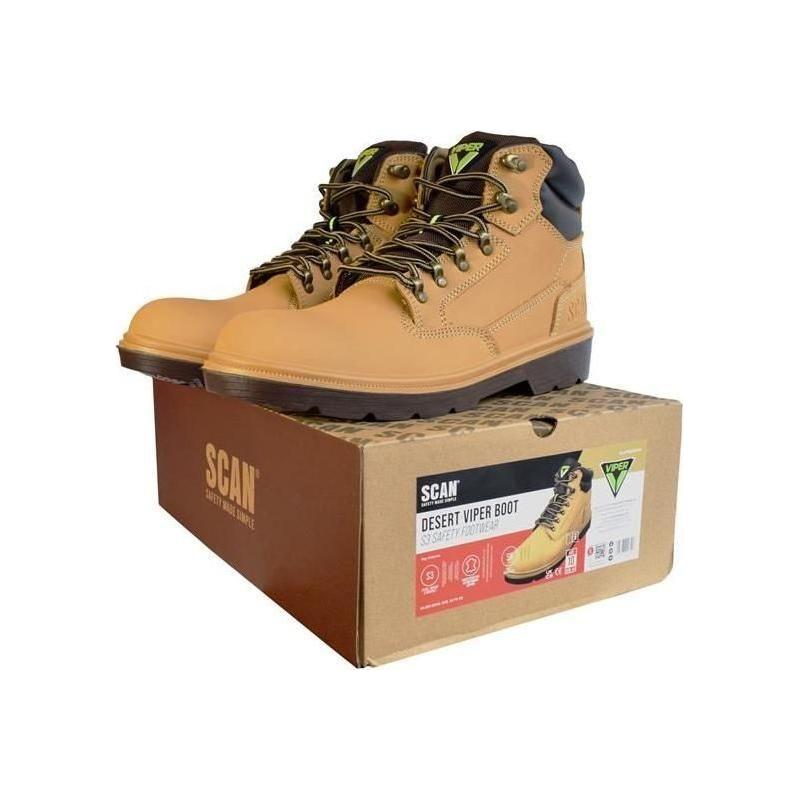 Scan Desert Viper S3 Safety Boots UK 12 EUR 47 Scan - RockBottom Nothampton