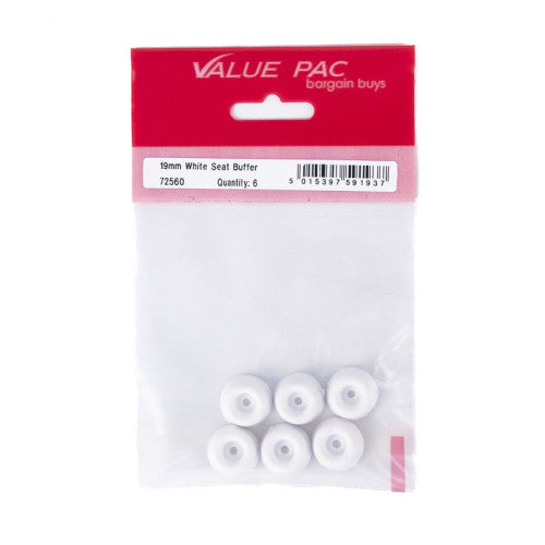 19mm White Seat Buffer