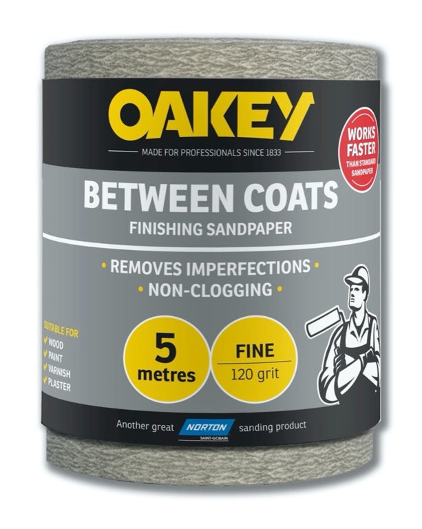Norton Oakey Between Coats Rolls - 5m x 115mm 120g
