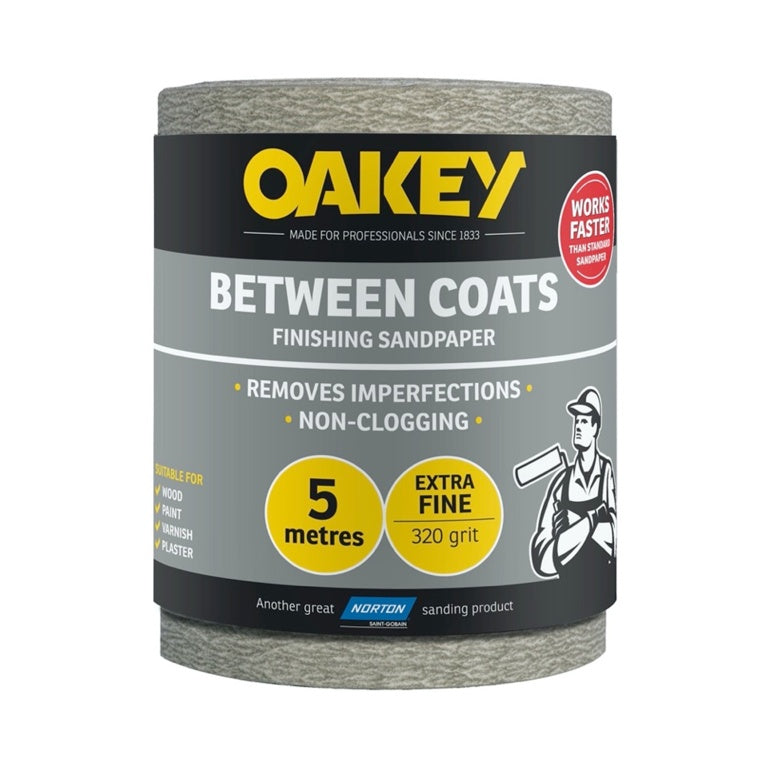 Norton Oakey Between Coats Rolls - 5m x 115mm 320