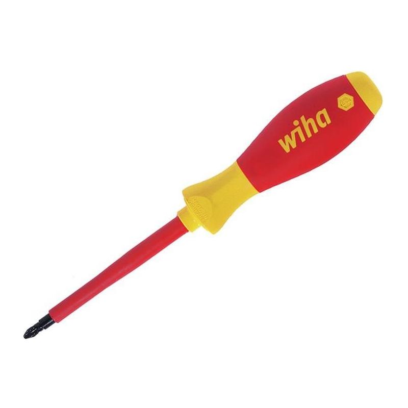 Wiha SoftFinish® electric slimFix Screwdriver Pozidriv PZ2 x 100mm Wiha - RockBottom Northampton