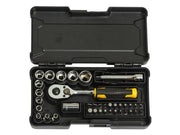 STANLEY Hand Tools 1/4in Compact Socket Set, 37 Piece STANLEY� Hand Tools - RockBottom Nothampton