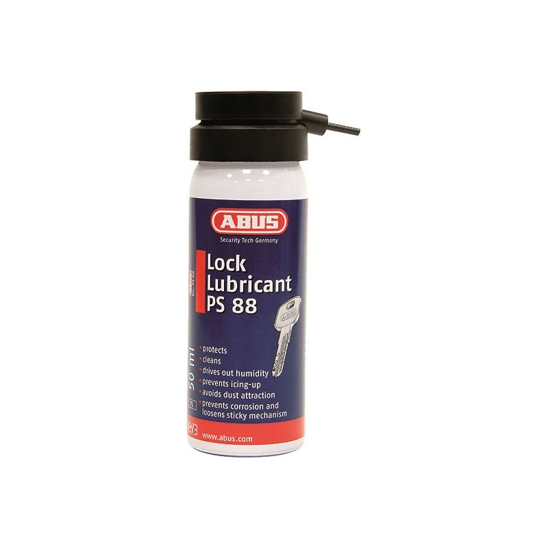 Abus Mechanical PS88 Lock Lubricating Spray 50ml Carded ABUS Mechanical - RockBottom Northampton 