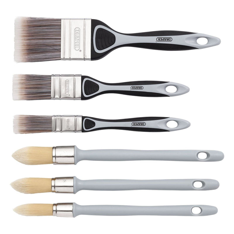 Draper Flat and Round Sash Paint Brush Set (6 Piece) Draper - Town Tools