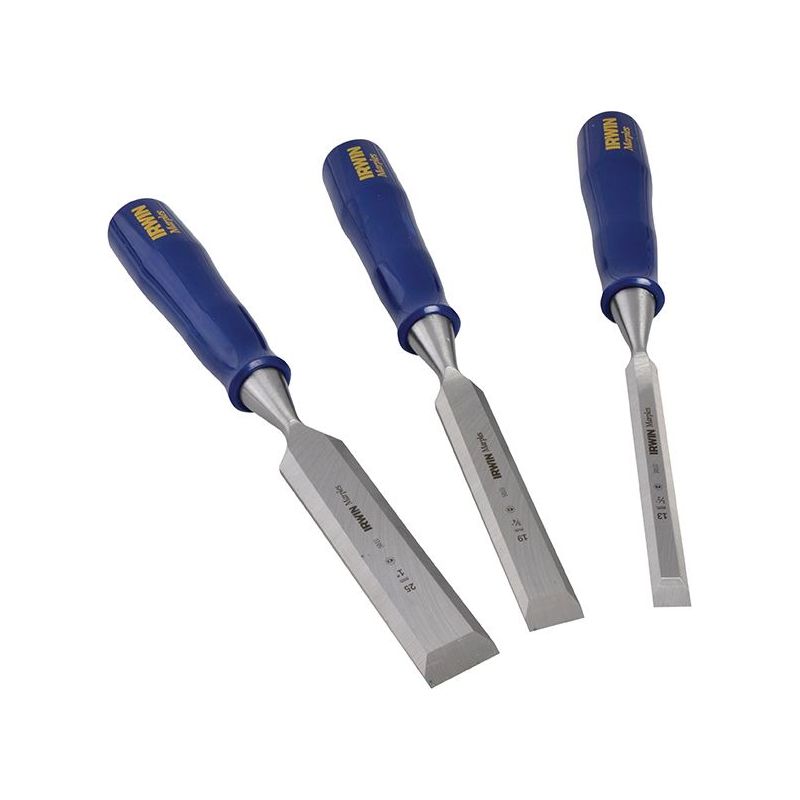 Irwin® Marples® M444 Bevel Edge Chisel Blue Chip Handle Set, 3 Piece IRWIN® Marples® - RockBottom Northampton
