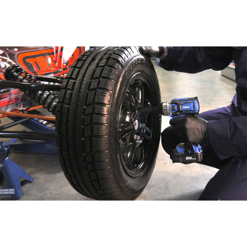 Draper D20 20V Brushless Impact Wrench, 1/2" Sq. Dr., 250Nm (Sold Bare) 86928 Draper - Town Tools 