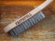 Faithfull Heavy-Duty Stainless Steel Scratch Brush, 4 Row Faithfull - RockBottom Northampton