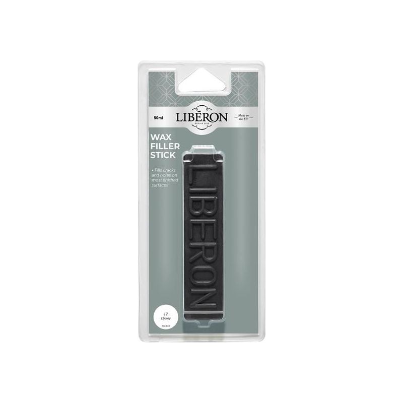 Liberon Wax Filler Stick 12 Ebony 50g Liberon - RockBottom Northampton