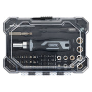 Draper Soft Grip Ratchet Screwdriver and Bit Set (55 Piece) Draper - Town Tools