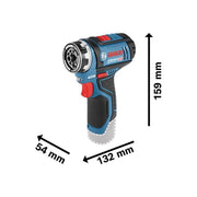 Bosch GSR 12V-15 FC Pro FlexiClick Drill Driver 12V 2 x 2.0Ah Li-ion Bosch - NorthantsTrade Northampton