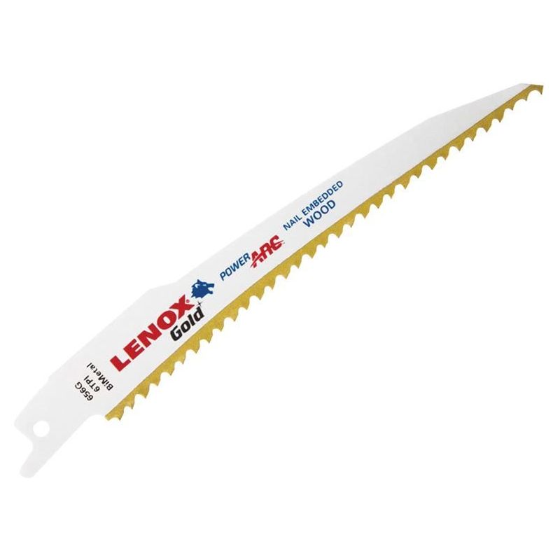Lenox 656GR Gold® Wood Cutting Reciprocating Saw Blades 150mm 6 TPI (Pack 5) LENOX - RockBottom Northampton