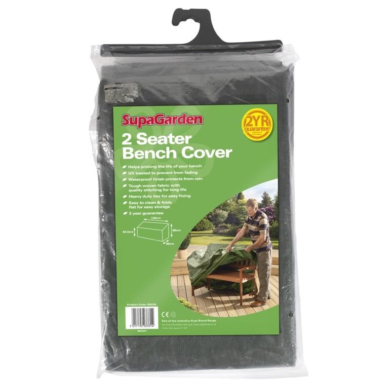 SupaGarden Bench Cover 2 Seater 132cm x 89cm x 66cm x 63.5cm