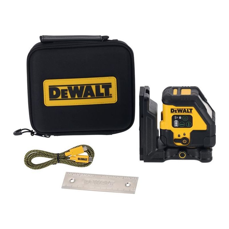 Dewalt Power Tools DCLE14201 USB Cross Line Green Beam Laser DeWALT Power Tools - RockBottom Northampton