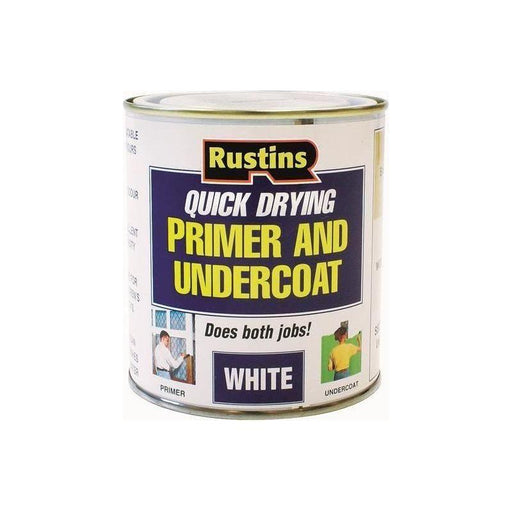 Rustins Quick Dry Primer & Undercoat White 500ml Rustins - RockBottom Nothampton