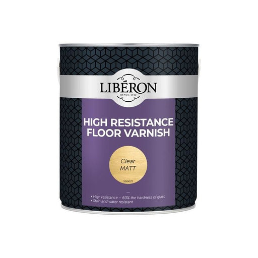 Liberon High Resistance Floor Varnish Clear Matt 2.5 litre Liberon - RockBottom Northampton