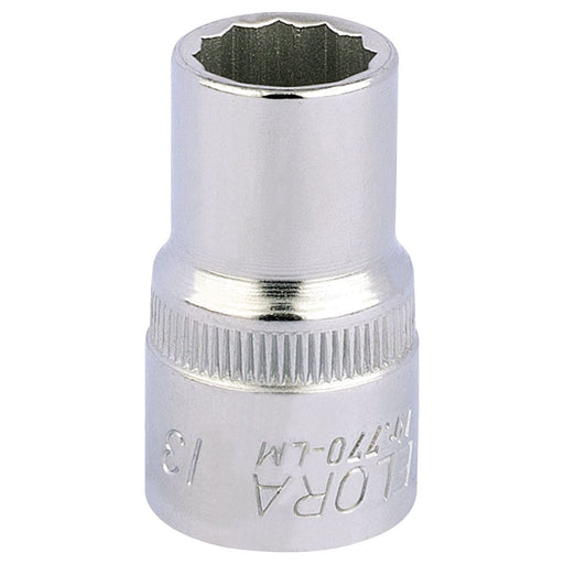 Draper Elora Bi-Hexagon Socket, 1/2" Sq. Dr., 13mm 24583 Draper - Town Tools 