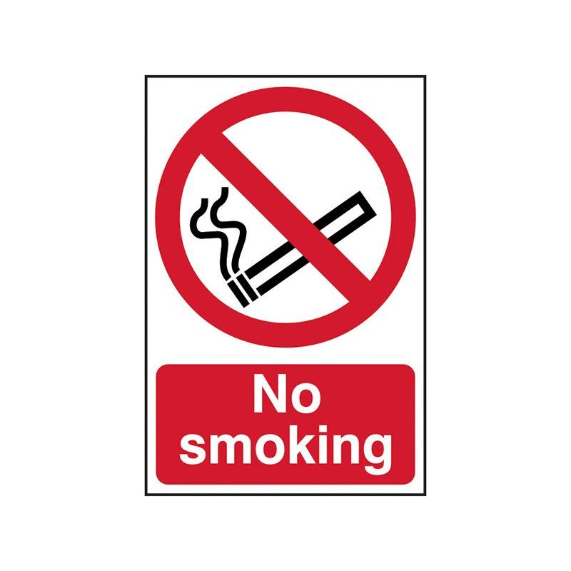 Scan No Smoking - PVC Sign 400 x 600mm Scan - RockBottom Nothampton