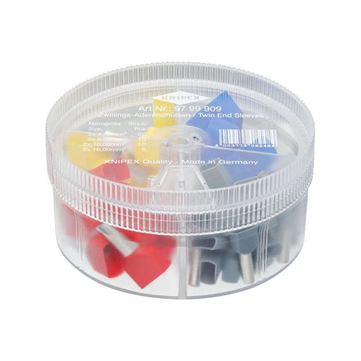 Knipex Insulated Twin Wire Ferrules Assortment Box, 45 Piece Knipex - RockBottom Northampton