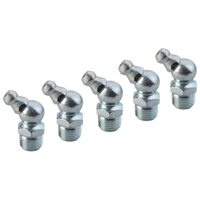Faithfull Grease Nipple 45° 1/8in BSP (Pack 5) Faithfull - RockBottom Northampton