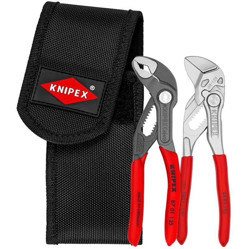Draper 75752 KNIPEX 00 20 72 V04 Mini Pliers Set in Belt Tool Pouch, 2 Parts