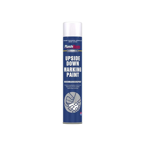 Plastikote Upside Down Marking Paint White 750ml PlastiKote - RockBottom Nothampton