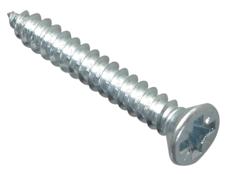 ForgeFix Self-Tapping Screw Pozi Compatible Pan Head ZP 1in x 6 ForgePack 30
