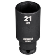 Draper Draper HI-TORQ Metric Deep Impact Socket, 3/8" Sq. Dr., 21mm Draper - Town Tools