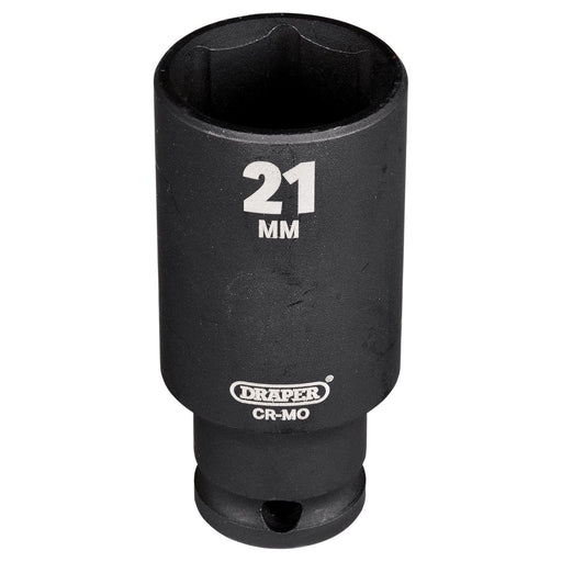 Draper Draper HI-TORQ Metric Deep Impact Socket, 3/8" Sq. Dr., 21mm Draper - Town Tools