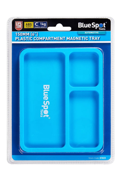 Blue Spot Tools 150mm (6") Plastic Compartmented Magnetic Tray