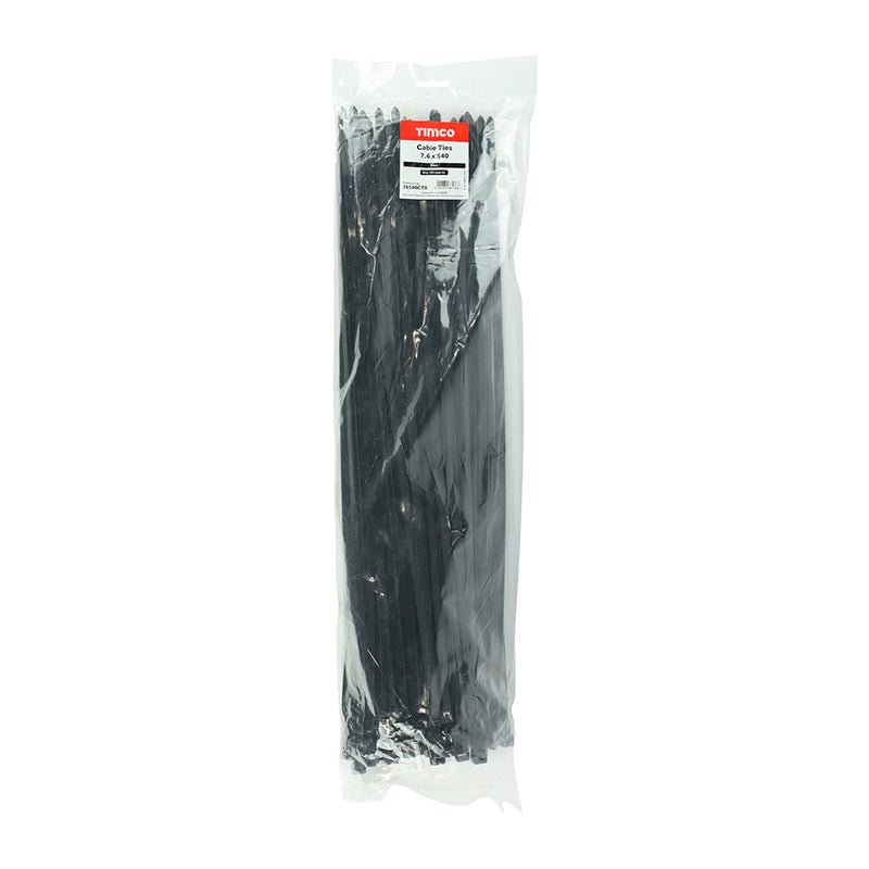 TIMCO Cable Ties Black — Bag