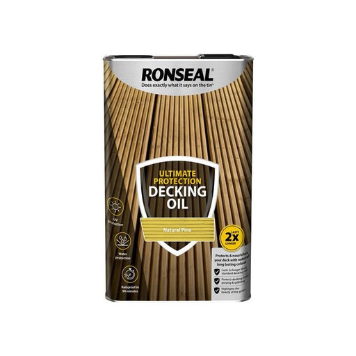 Ronseal Ultimate Protection Decking Oil Natural Pine 5 litre Ronseal - RockBottom Nothampton