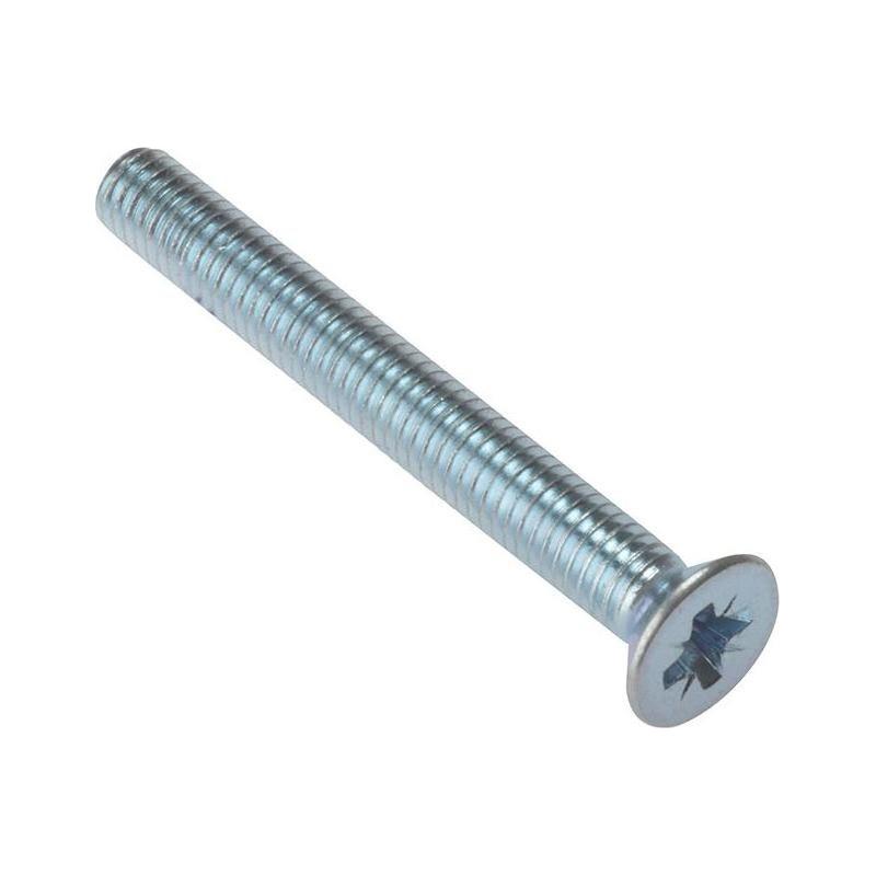 Forgefix Machine Screw Pozi Compatible CSK ZP M6 x 30mm Bag 25 ForgeFix - RockBottom Northampton