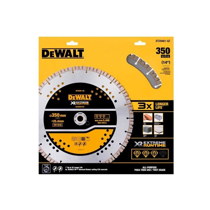 Dewalt Power Tools ELITE SERIES™ All Purpose Diamond Wheel 355 x 25.4mm DeWALT Power Tools - RockBottom Northampton