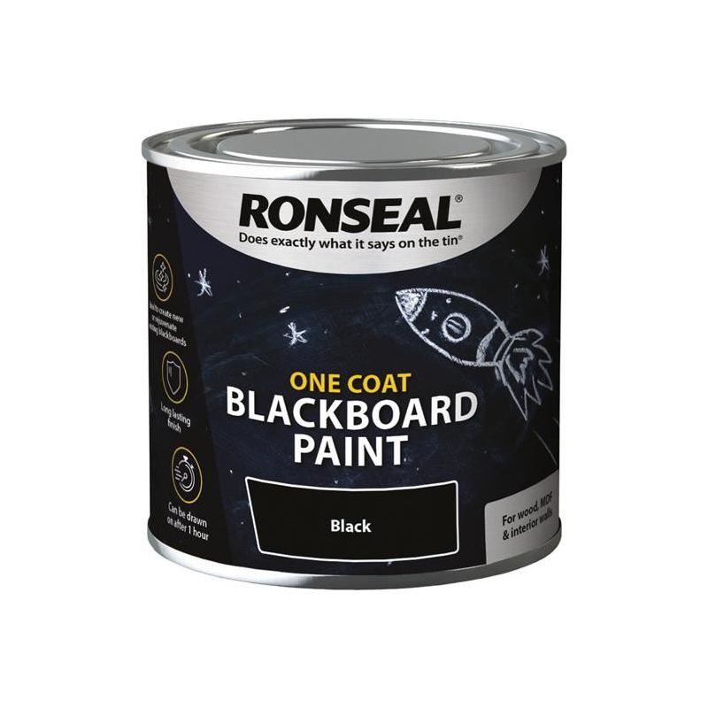 Ronseal One Coat Blackboard Paint 250ml Ronseal - RockBottom Nothampton