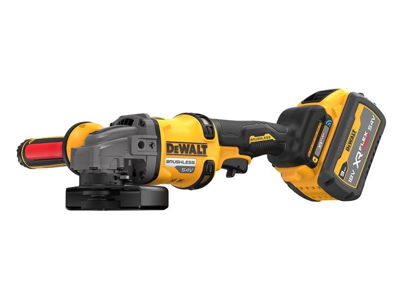 DeWALT Power Tools DCG418SHDX XR FlexVolt Detect Angle Grinder 125mm 54V 2 x 9.0Ah Li-ion DeWALT Power Tools - RockBottom Northampton