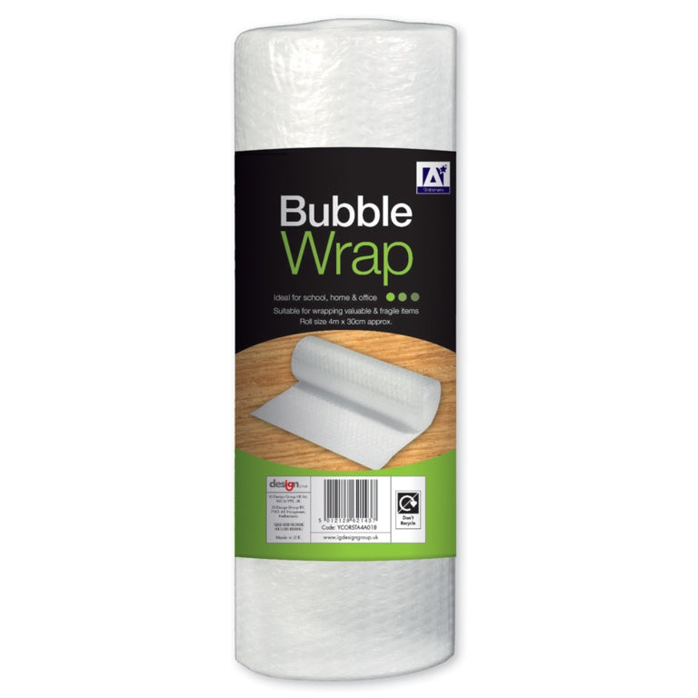 I G Design Bubble Wrap Roll 4m x 30cm