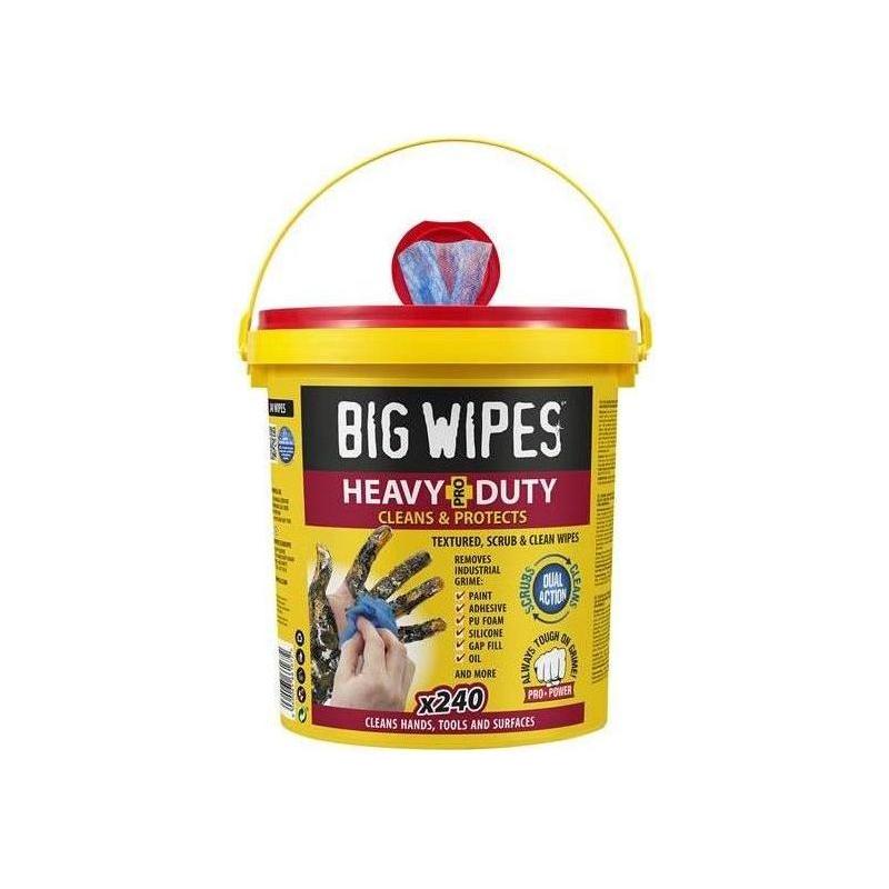 Big Wipes Heavy-Duty Pro+ Antiviral Wipes (Bucket 240) Big Wipes - NorthantsTrade Northampton