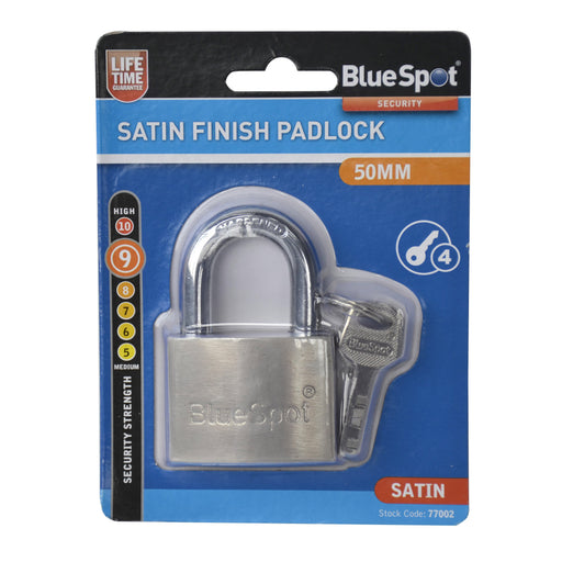 Blue Spot Tools Satin Finish Padlock
